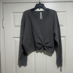 Anthropologie Grey Knit Sweater